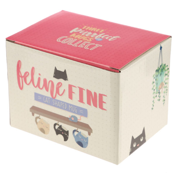 Mok zwarte kat Feline Fine