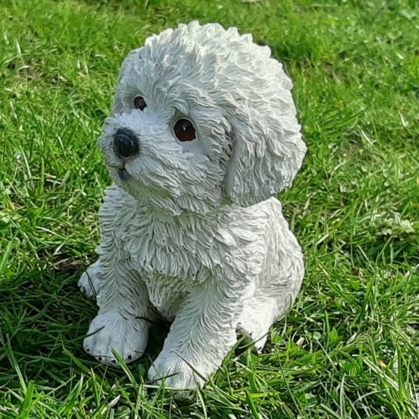 Schattig Bichon Beeldje 15 cm hoog