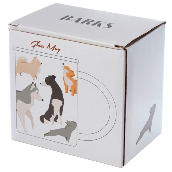 Theeglas honden print 350 ml.