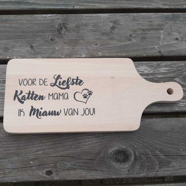 borrelplank speciaal voor katten mama