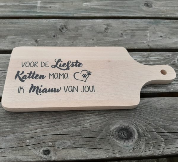 borrelplank speciaal voor katten mama