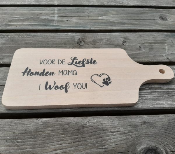 geweldig cadeau voor hondenbaasjes: borrelplank voor de liefste dog mom (kopie)